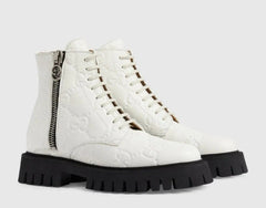 Gucci GG Apollo Supreme Leather Kensington Boots