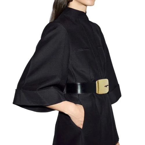 Gucci Women's Black Belted Soft Wool Silk Jacket - BNWT