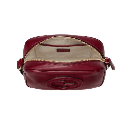 Gucci Rosso Ancora Red Leather Shoulder Bag