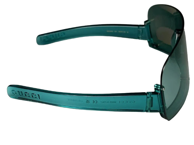 Gucci Sunglasses GG1637S Green Shield Small 99-115 Authentic