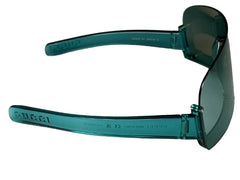 Gucci Sunglasses GG1637S Green Shield Small 99-115 Authentic