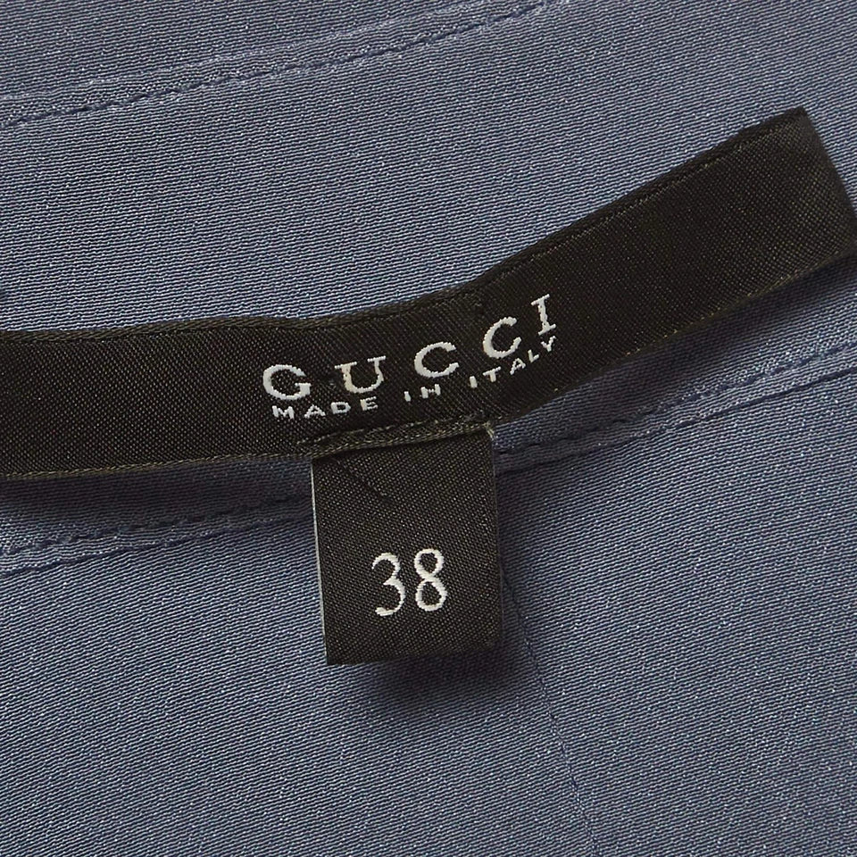 Gucci Grey Crepe Knee Length Jumpsuit