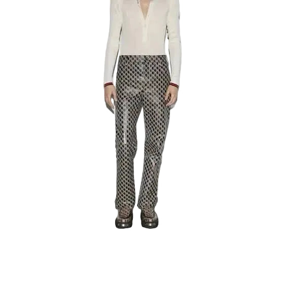 Gucci GG Shadow Leather Trousers BNWT