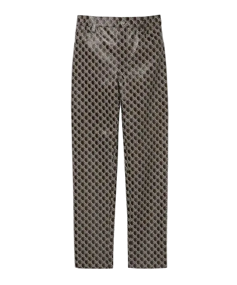 Gucci GG Shadow Leather Trousers BNWT
