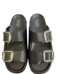 Gucci Open Leather Slides