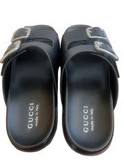 Gucci Open Leather Slides