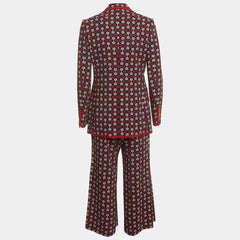 Gucci Horsebit Print Stretch Crepe Pant Set