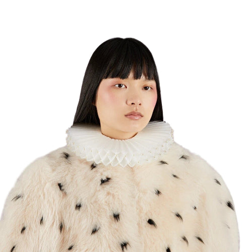 Gucci Shearling Short Cape Coat