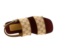 Gucci Men's GG Fabric Canvas Wide Strap Sandals
