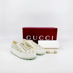 Gucci GG Tennis 1977 Crystal Platform Sneakers