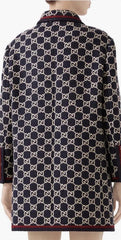 Gucci GG Macro Tweed Double Breasted Coat
