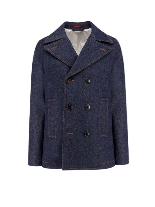 Gucci Men's Blue Denim Double Breasted Jacket - BNWT