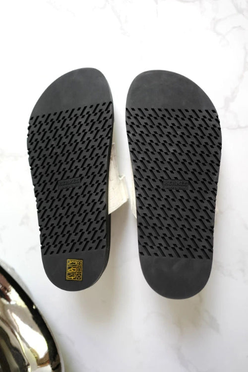 HERMÈS Niloticus Crocodile Himalaya Sandals
