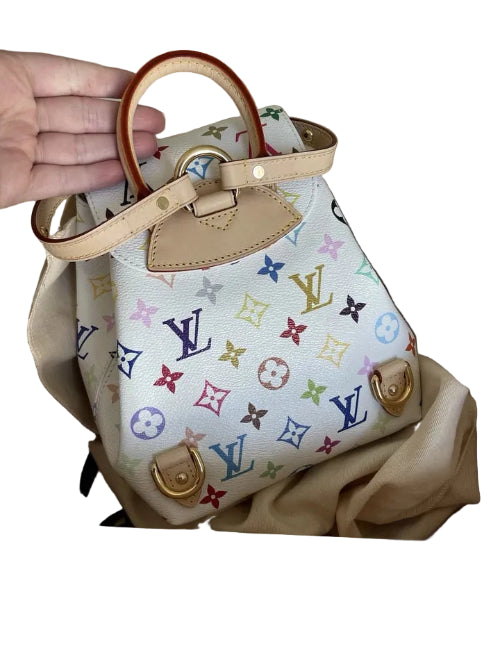 Louis Vuitton handbag with multicolor monogram pattern in a box