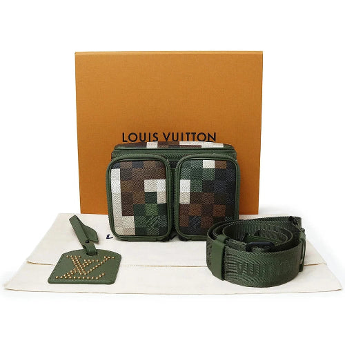 Louis Vuitton LV X Pharrell Williams Shoulder Bag Calfskin / Canvas Green