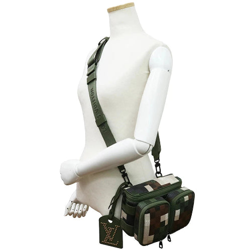 Louis Vuitton LV X Pharrell Williams Shoulder Bag Calfskin / Canvas Green