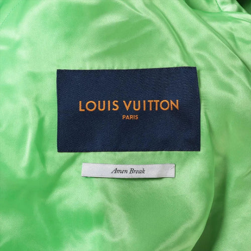 Louis Vuitton Blue x Green Leather Jacket