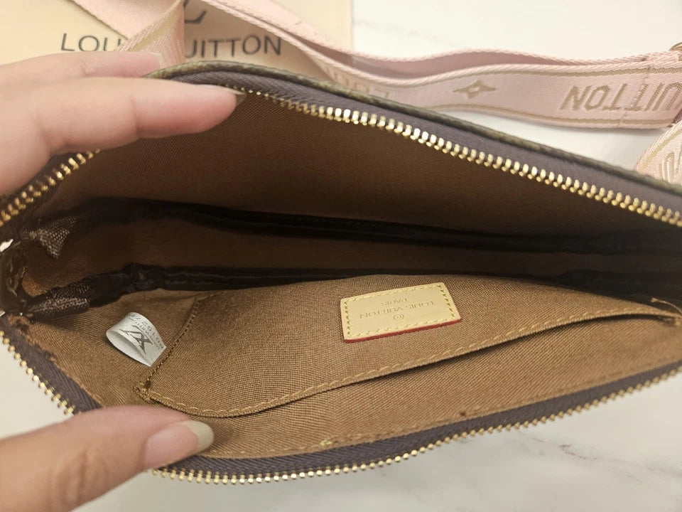 Louis Vuitton Crossbody Pink Strap Bag