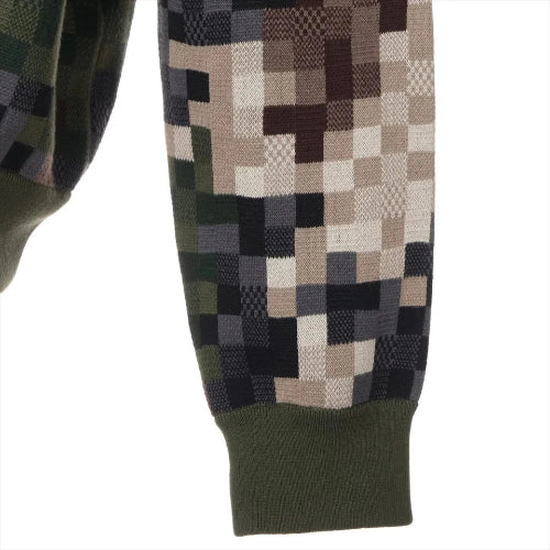 Louis Vuitton LV Cotton Men's Multicolor Damoflage Shirt
