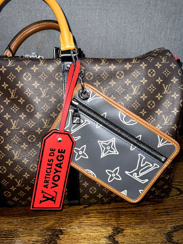 Louis Vuitton Keepall Bandouliere 50 Patchwork Monogram LV Weekend Travel Bag