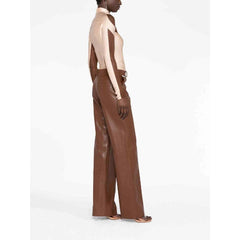 Mugler Sheer-Panel Long-Sleeve Bodysuit