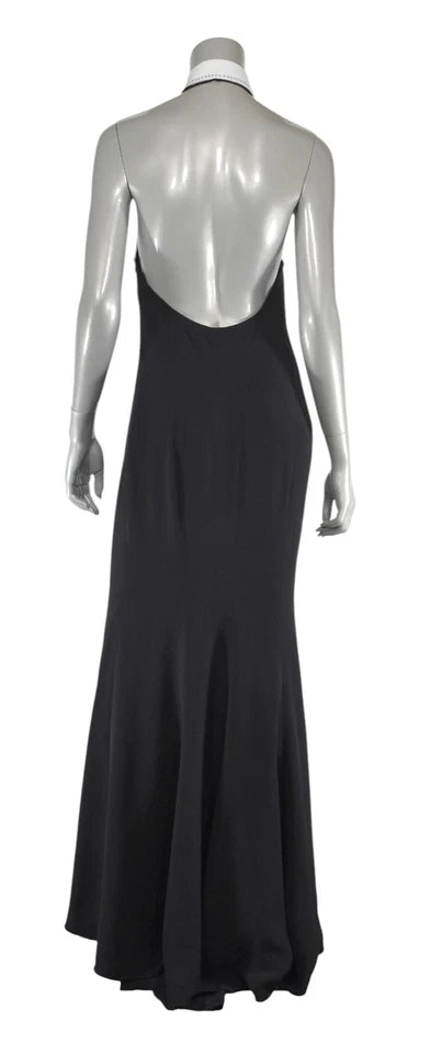 Ralph Lauren Purple Label Collection Black Silk Dress