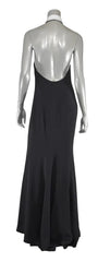 Ralph Lauren Purple Label Collection Black Silk Dress