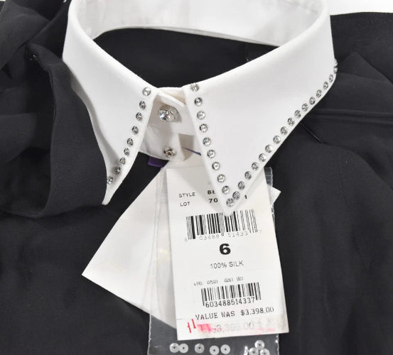 Ralph Lauren Purple Label Collection Black Silk Dress