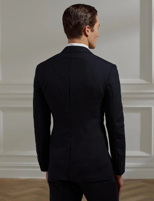 Ralph Lauren Purple Label Gregory Wool Peak Tuxedo Suit Navy