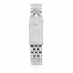 Rolex Datejust 26mm Diamond Pave Jubilee Band Diamond Bezel Pearl Dial Watch