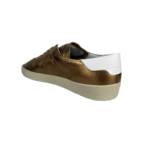 Brown sneaker on a white background