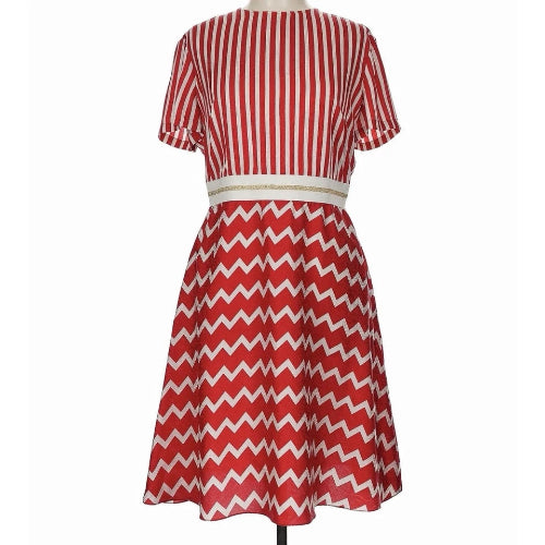Stella McCartney Chevron Moire Dress
