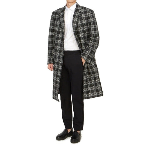 Thom Browne 100% Cashmere Prince of Wales Overcoat