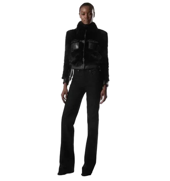 Tom Ford Women's Black Fur And Leather Jacket - BNWT