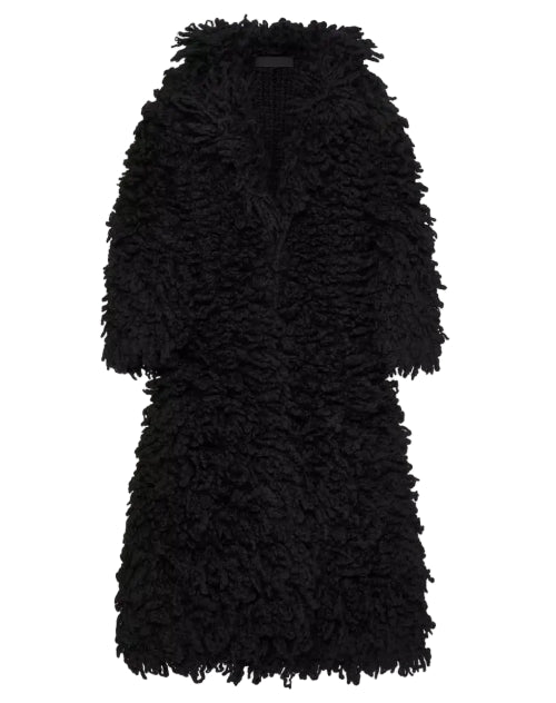 Valentino Women's Wool Knit Coat Black - BNWT