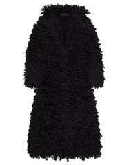 Valentino Women's Wool Knit Coat Black - BNWT