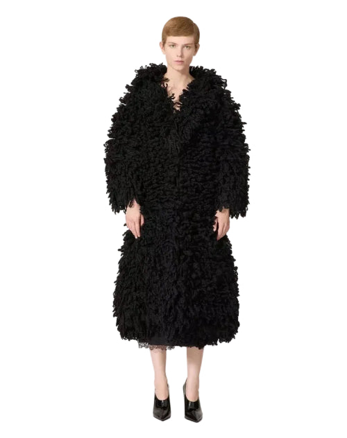 Valentino Women's Wool Knit Coat Black - BNWT