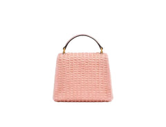 Valentino Garavani Glass Bead Jewel Logo Pink Handbag