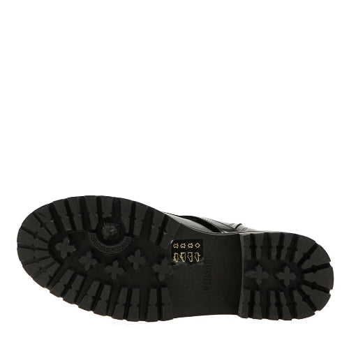 Versace Medusa Black Brushed Leather Boots