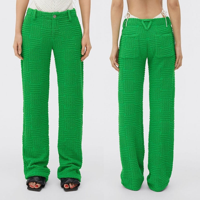 GREEN EYED TERRY PANT
